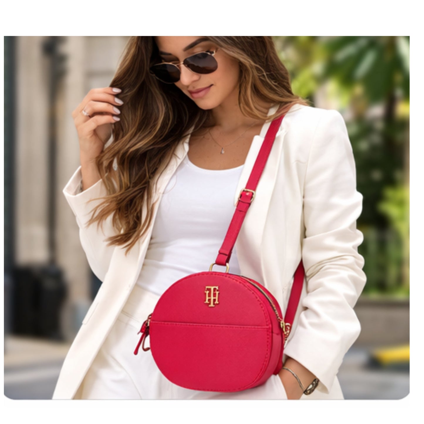 Cartera Tommy Hilfiger Joy LI Canteen Crossbody Roja
