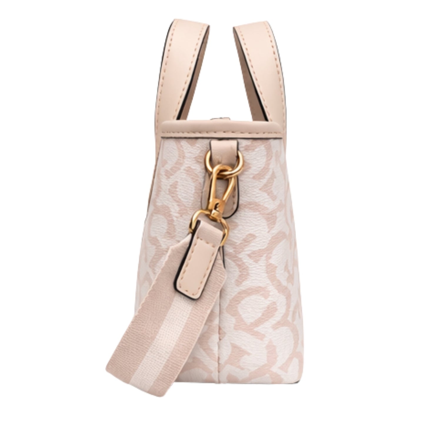 Cartera Guess Ashburn Mini Beige Monograma con Asas