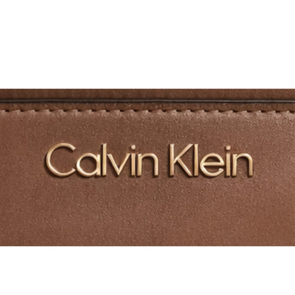 Cartera Calvin Klein H4GDJNP4 Satchel Beige/Marrón