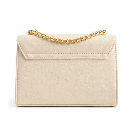 Cartera Guess Beige con Cadena Dorada DX26076