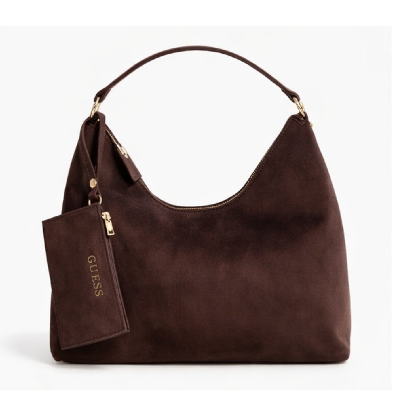 Cartera Guess Demelza Chocolate Gamuza SU998907