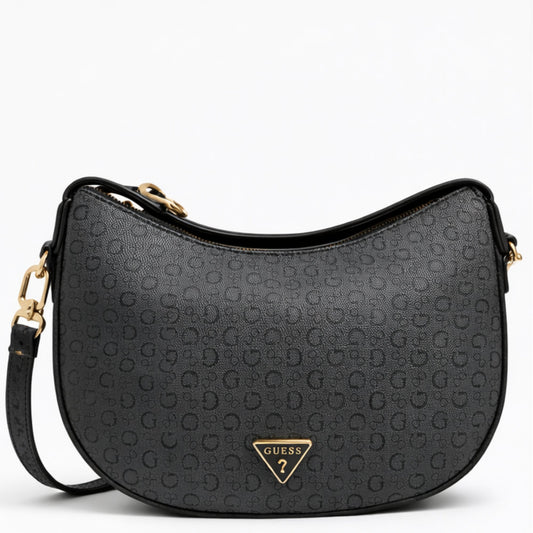 Cartera Guess Crossbody Negra con Monograma