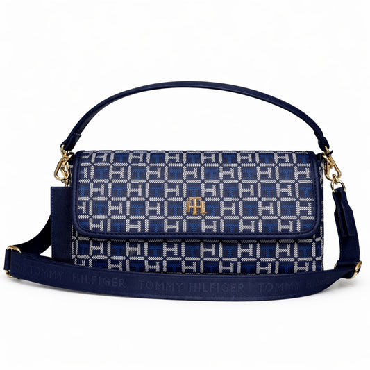 Cartera Tommy Hilfiger Monogram Azul XW04496  – Bolso Crossbody