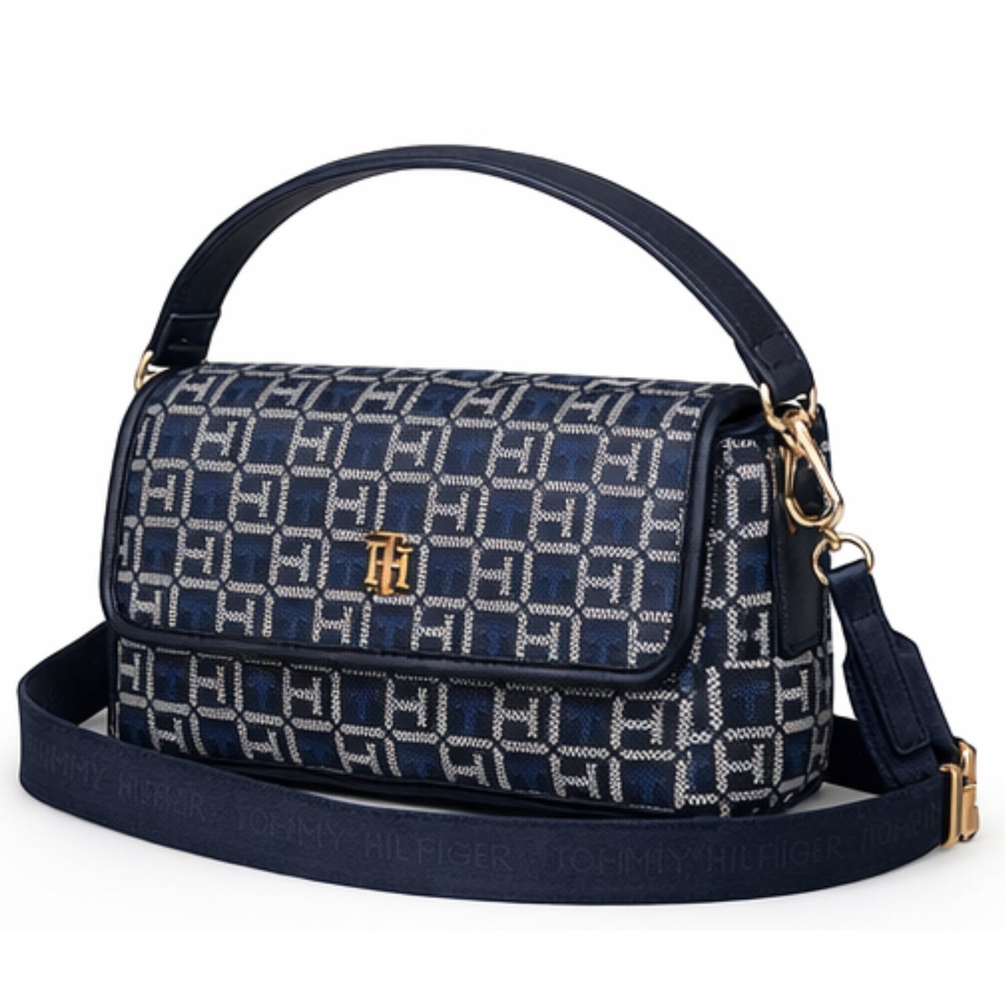 Cartera Tommy Hilfiger Monogram Azul XW04496  – Bolso Crossbody