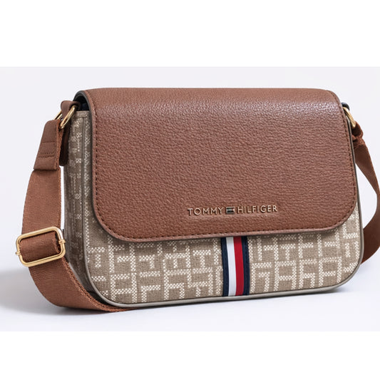 Cartera Tommy Hilfiger 69J9594 Crossbody Beige/Caramelo