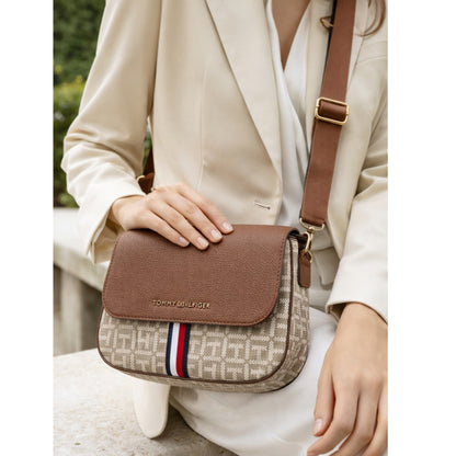 Cartera Tommy Hilfiger 69J9594 Crossbody Beige/Caramelo