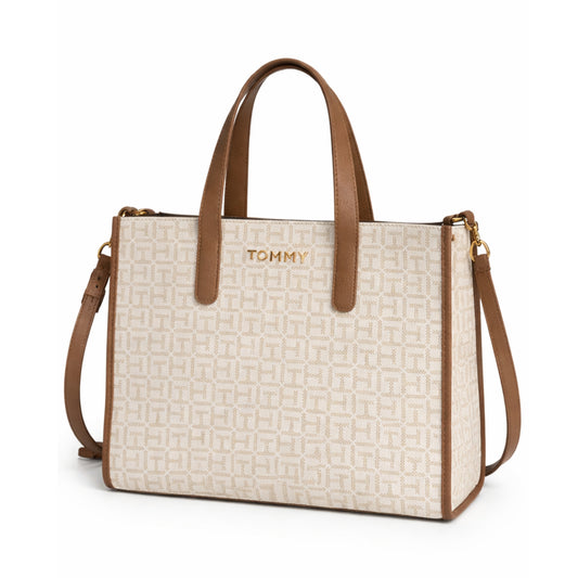 Cartera Tommy Hilfiger 69JA263 Handbag Beige Monogram