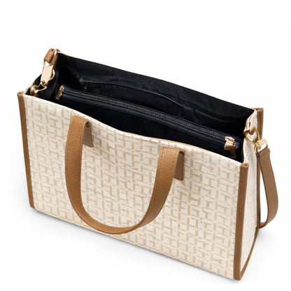 Cartera Tommy Hilfiger 69JA263 Handbag Beige Monogram