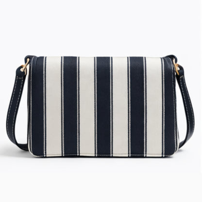 Cartera Tommy Hilfiger XW07308 Handbag Rayas Azul/Blanco