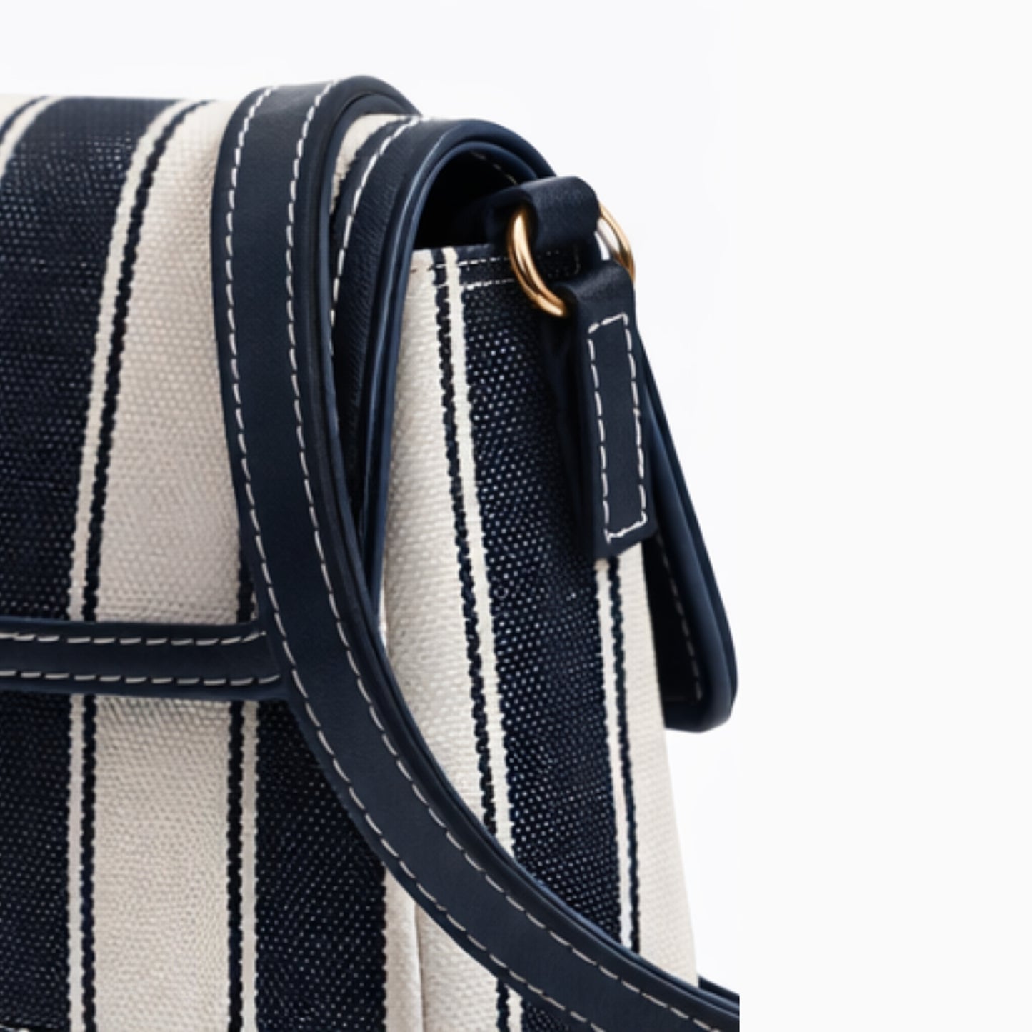 Cartera Tommy Hilfiger XW07308 Handbag Rayas Azul/Blanco