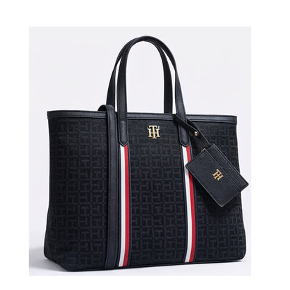 Bolso Tommy Hilfiger 69J8964 Tote Negro Monograma