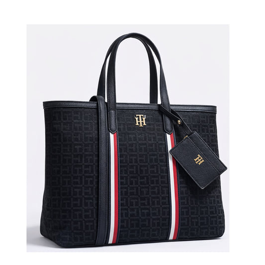 Bolso Tommy Hilfiger 69J8964 Tote Negro Monograma