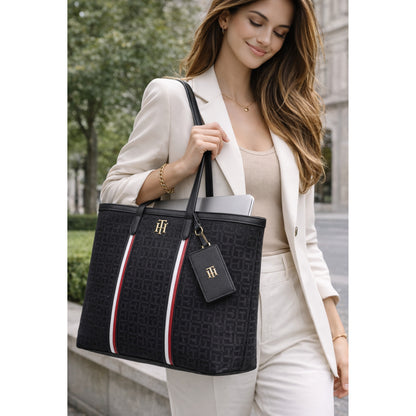 Bolso Tommy Hilfiger 69J8964 Tote Negro Monograma