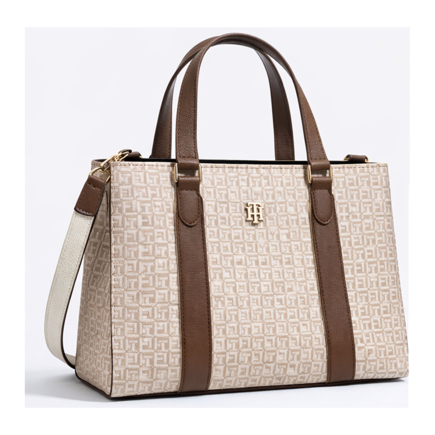 Cartera Tommy Hilfiger XW05364 Handbag Fawn/Blanco